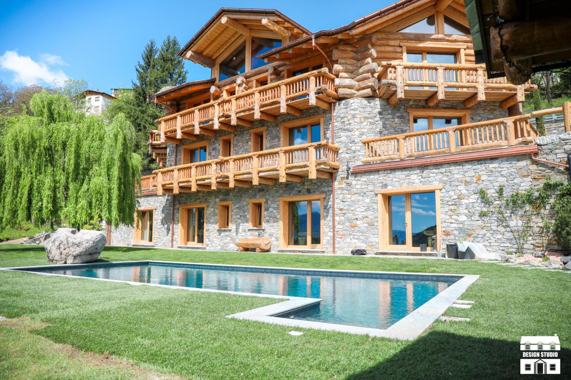 Chalet Antico Legno By Design Studio Sueglio Exteriör bild